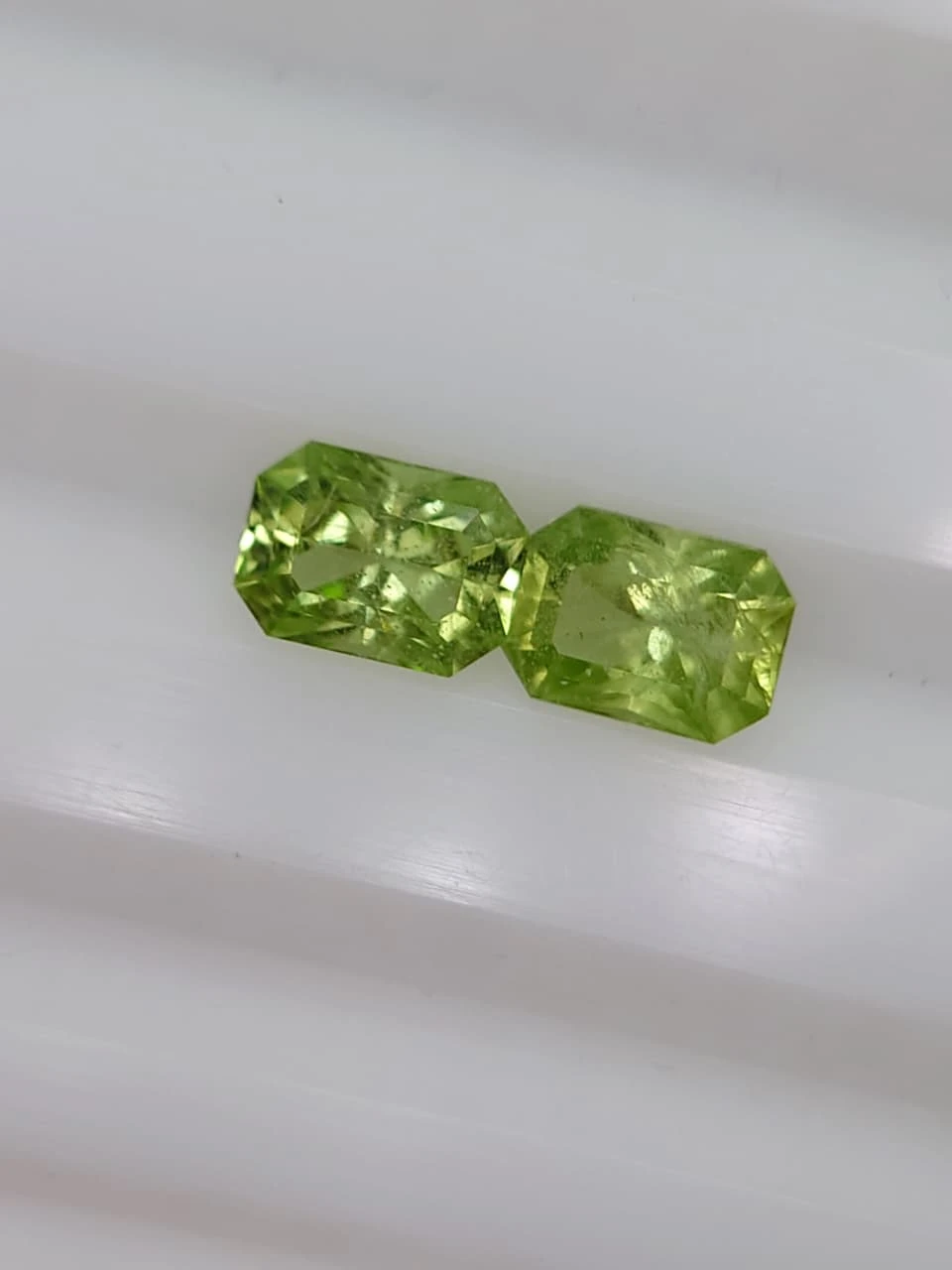 1.5ct Natural Peridot Pair from Pakistan — view 4